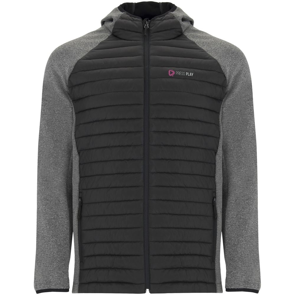 Minsk unisex hybrid isolerende jakke i farven Ensfarvet sort / Meleret sort