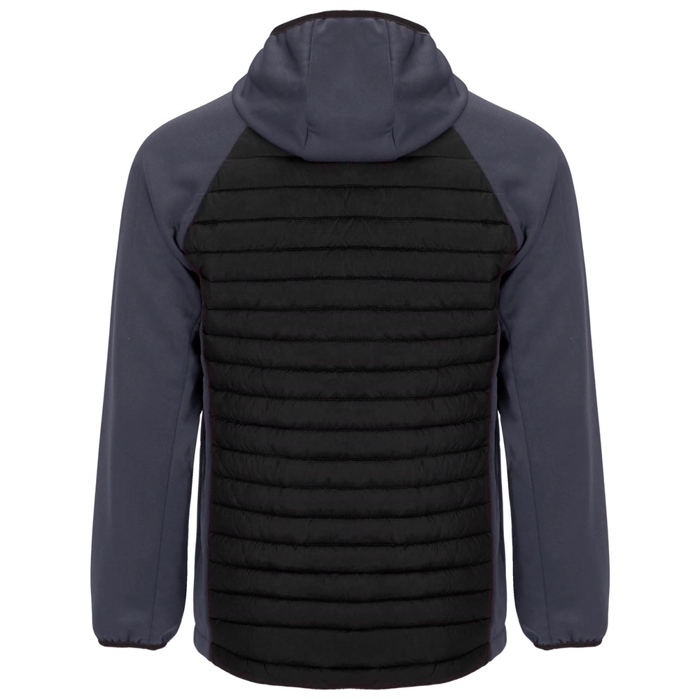 Minsk unisex hybrid isolerende jakke i farven Ensfarvet sort / Bly