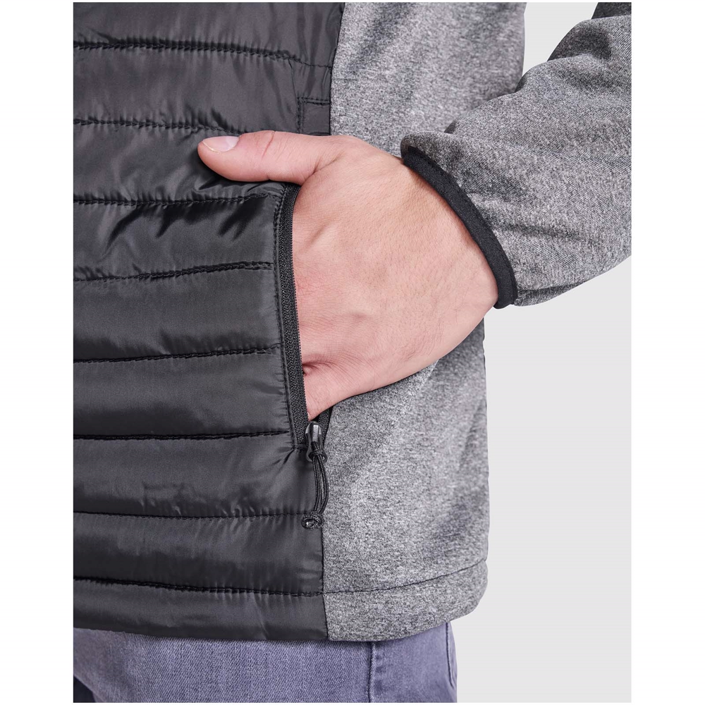 Minsk unisex hybrid isolerende jakke i farven Ensfarvet sort / Bly