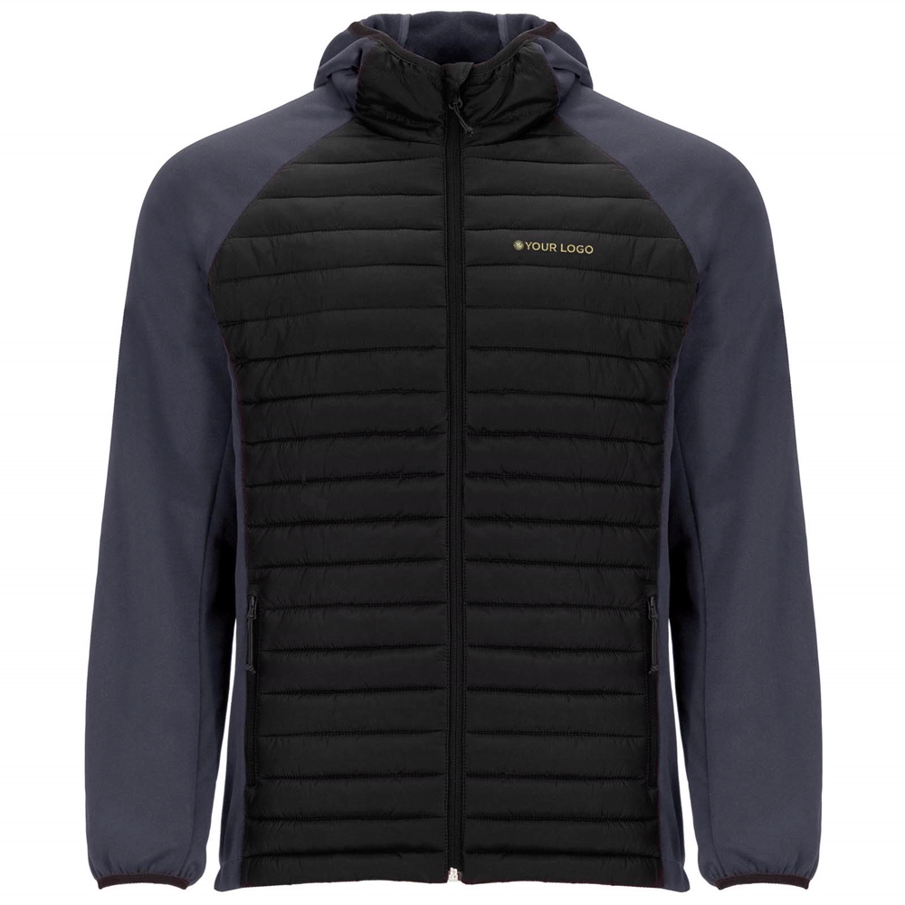 Minsk unisex hybrid isolerende jakke i farven Ensfarvet sort / Bly