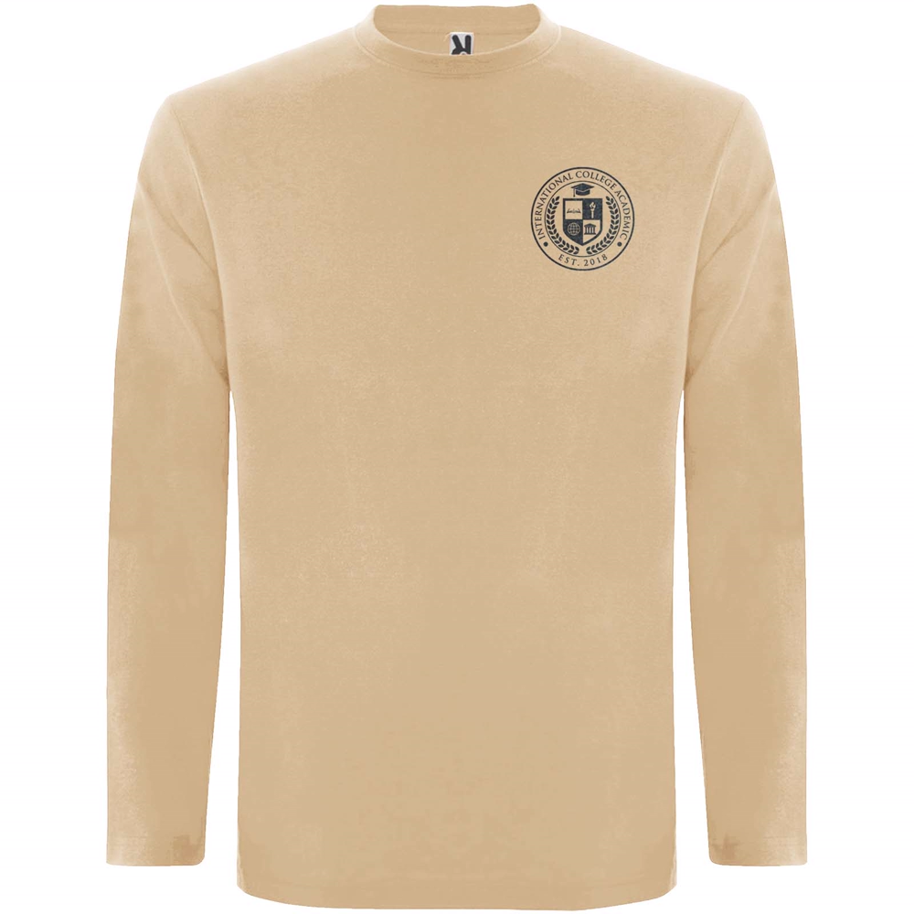 Extreme 160 g/m² langærmet t-shirt til mænd i farven Sandfarvet