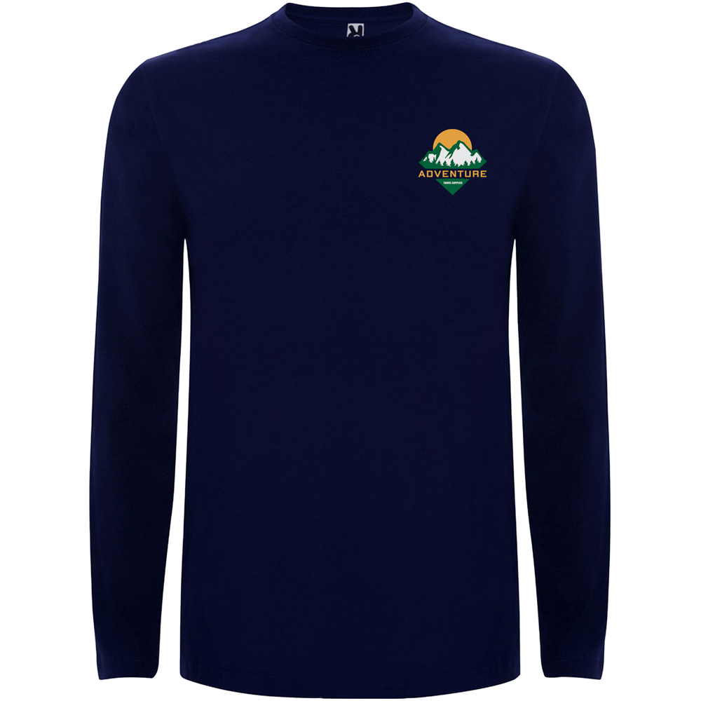 Extreme 160 g/m² langærmet t-shirt til mænd i farven Marineblå