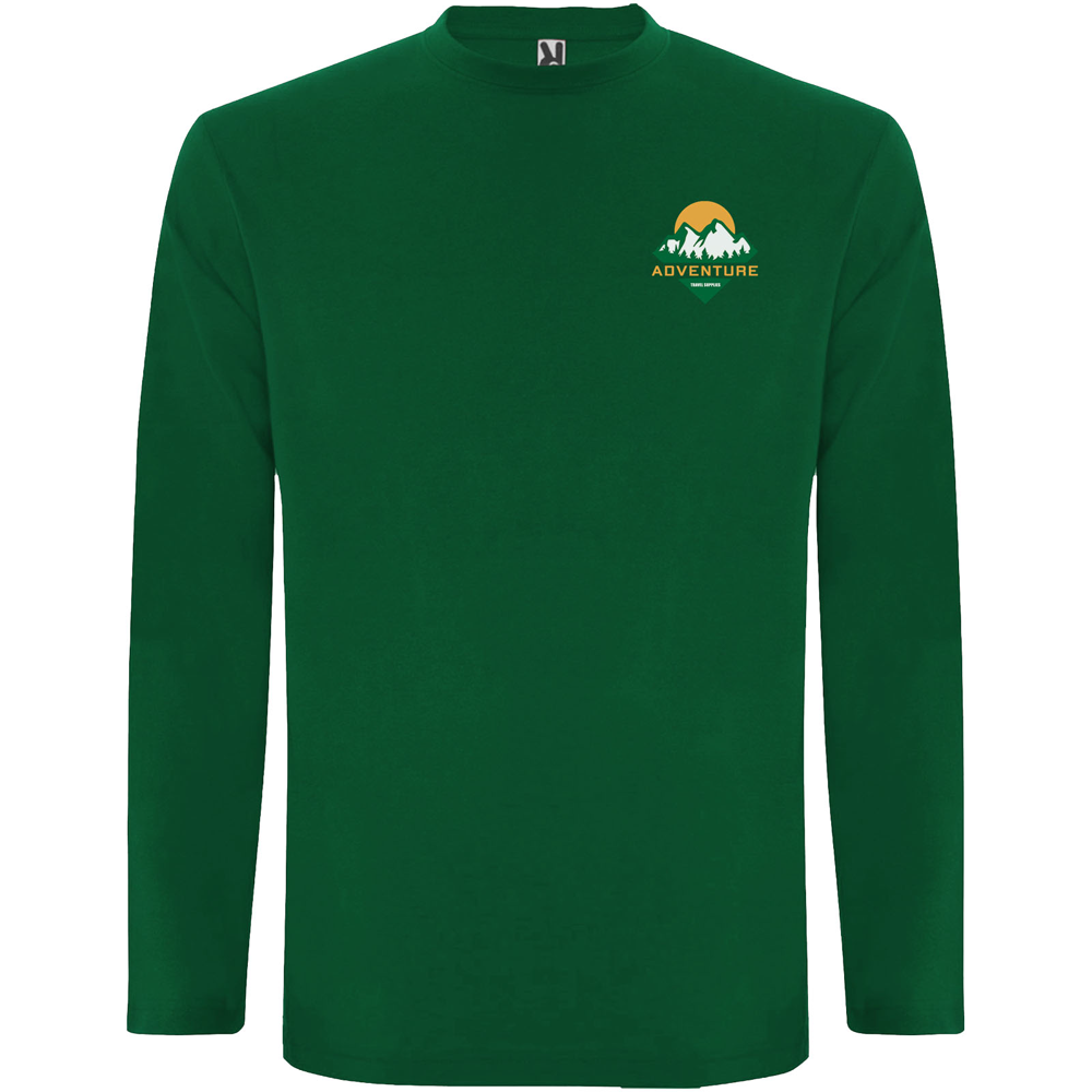 Extreme 160 g/m² langærmet t-shirt til mænd i farven Flaskegrøn