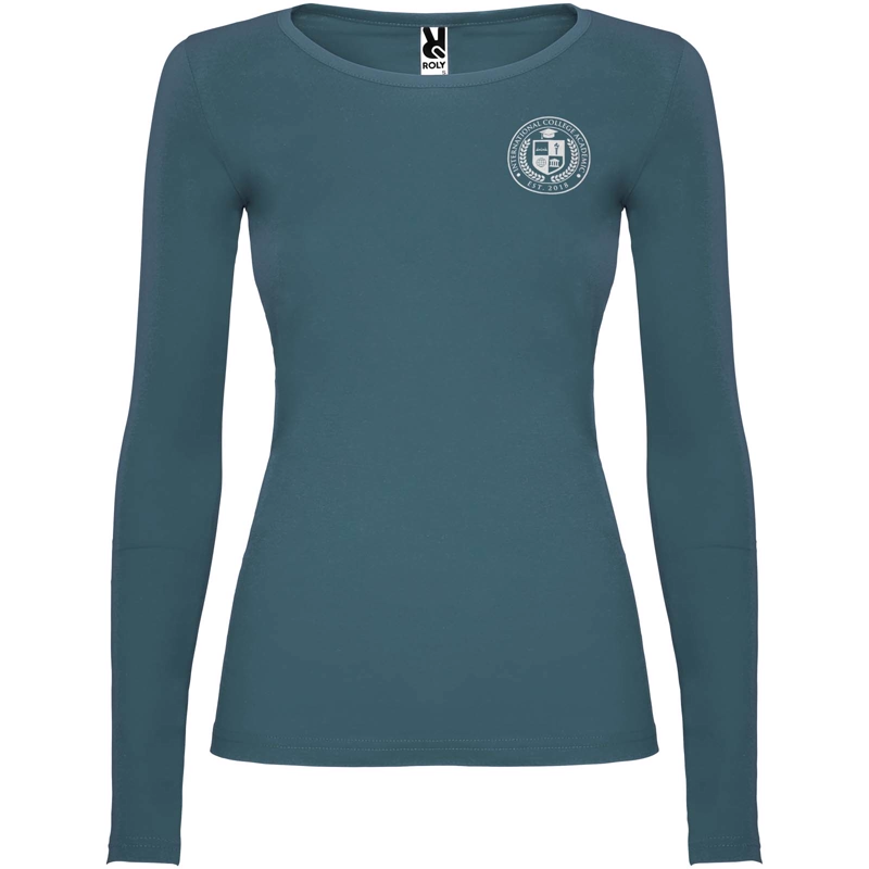 Extreme 160 g/m² langærmet t-shirt til kvinder i farven Stormblå