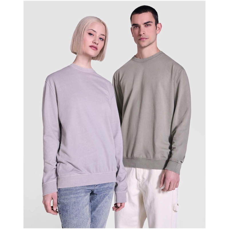Jaya 250 g/m² unisex sweater med rund hals i farven Grå