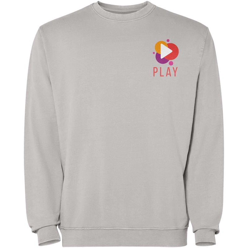 Jaya 250 g/m² unisex sweater med rund hals i farven Grå