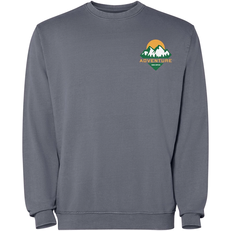 Jaya 250 g/m² unisex sweater med rund hals i farven Mørkegrå