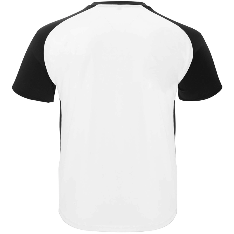 Bugatti kortærmet unisex sports t-shirt i farven Hvid / Ensfarvet sort