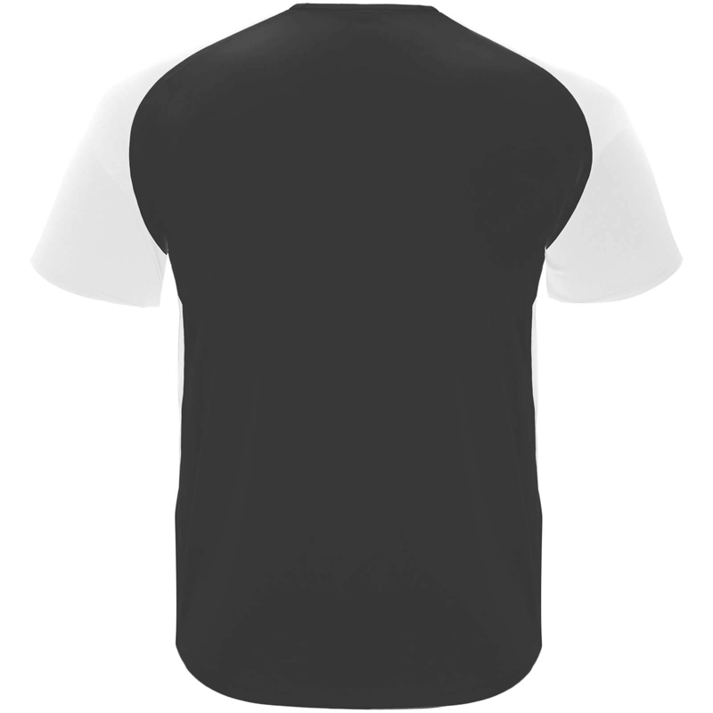 Bugatti kortærmet unisex sports t-shirt i farven Ensfarvet sort / Hvid