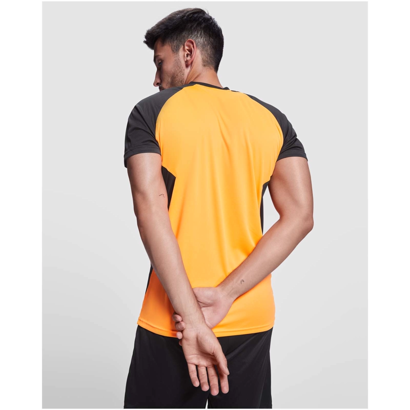 Bugatti kortærmet unisex sports t-shirt i farven Ensfarvet sort / Hvid