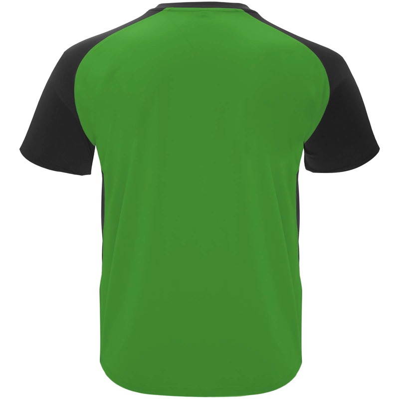 Bugatti kortærmet unisex sports t-shirt i farven Bregne grøn / Ensfarvet sort