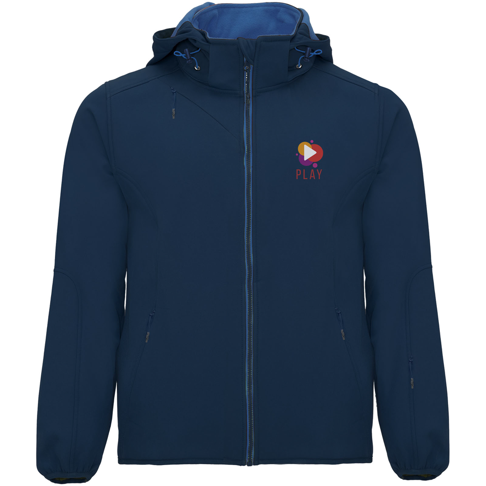 Sibirien unisex softshelljakke i farven Marineblå