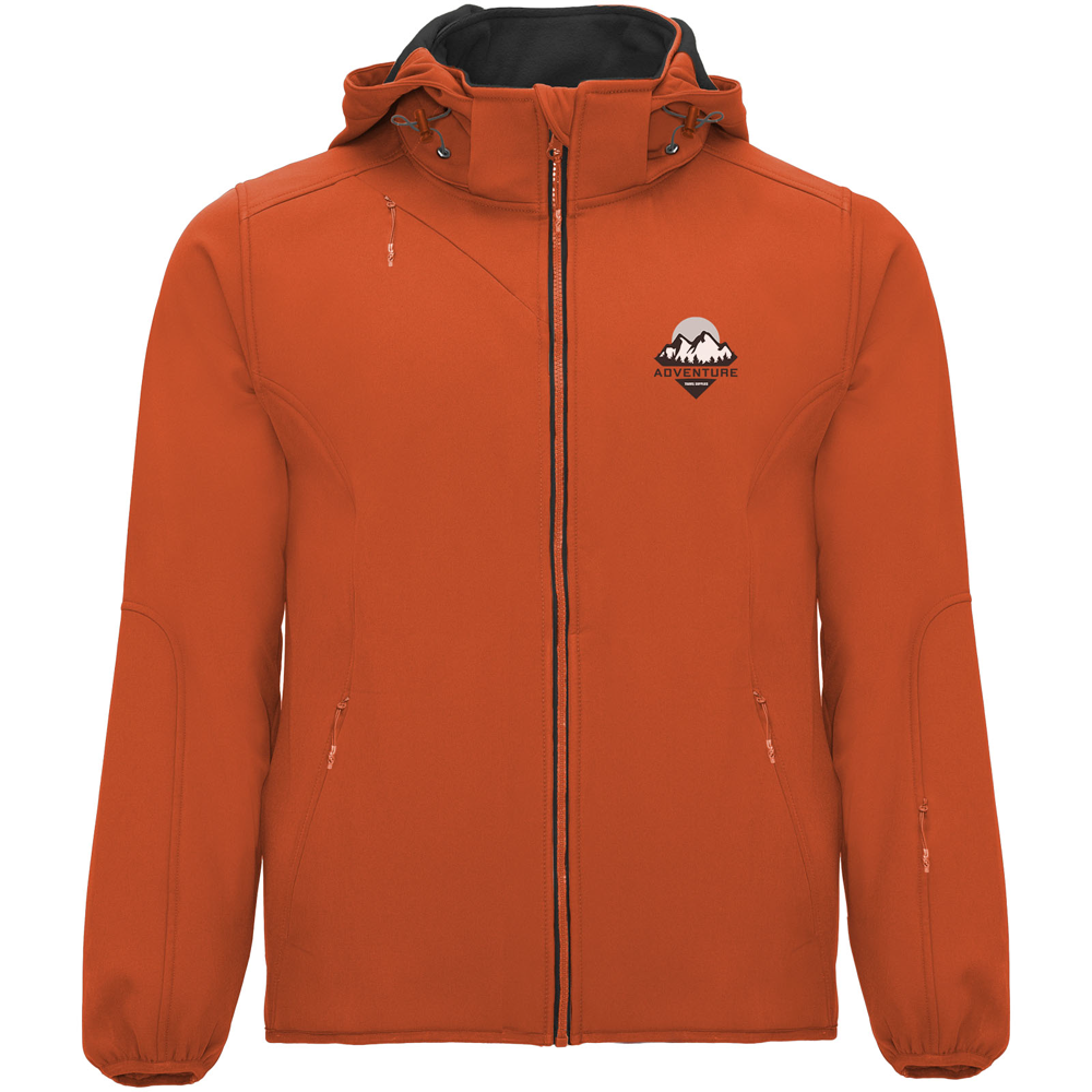 Sibirien unisex softshelljakke i farven Vermilion orange