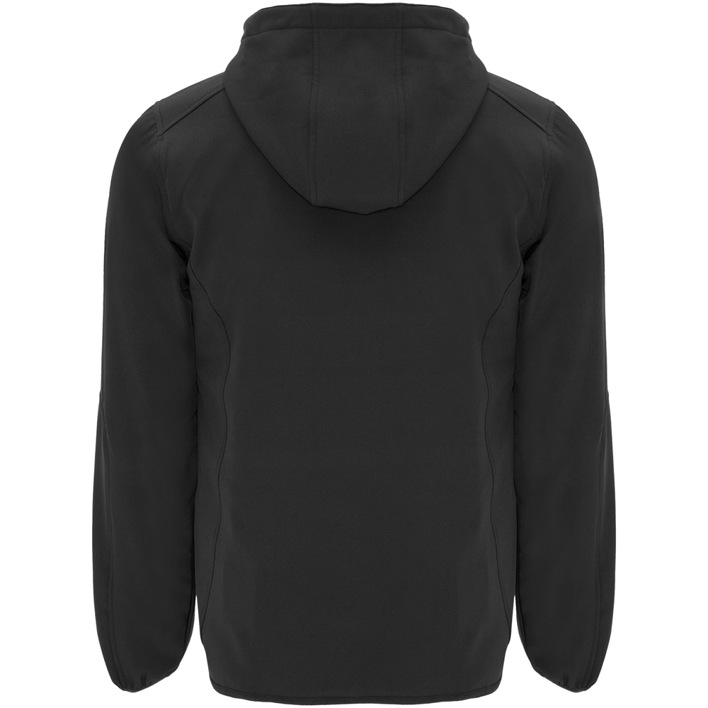 Sibirien unisex softshelljakke i farven Ensfarvet sort