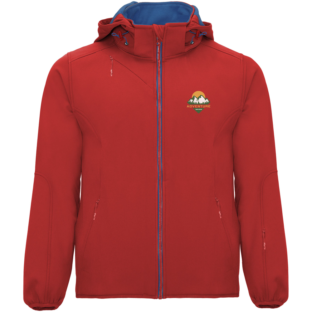 Sibirien unisex softshelljakke i farven Rød
