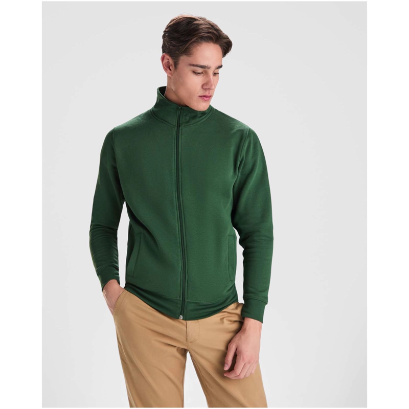 Ulan 280 g/m² unisex trøje med fuld lynlås i farven Marineblå