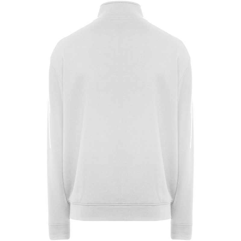 Ulan 280 g/m² unisex trøje med fuld lynlås i farven Hvid