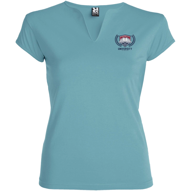 Belice 200 g/m² kortærmet t-shirt til kvinder i farven Støvblå