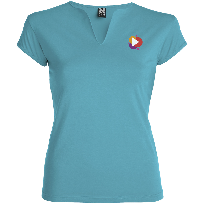 Belice 200 g/m² kortærmet t-shirt til kvinder i farven Turkis