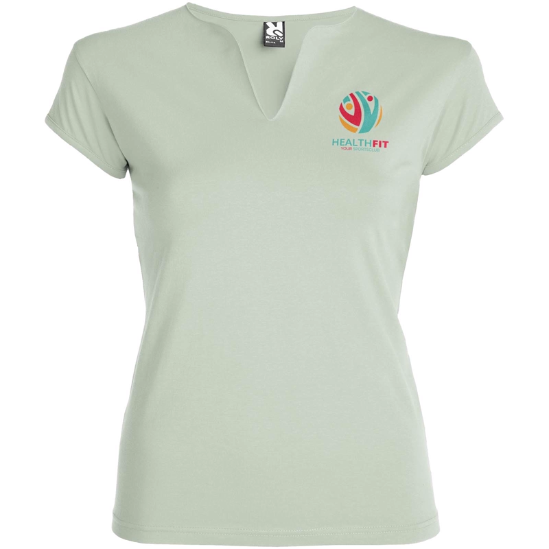Belice 200 g/m² kortærmet t-shirt til kvinder i farven Tågegrøn