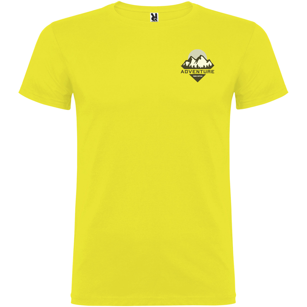 Beagle 155 g/m² kortærmet t-shirt til mænd i farven Gul