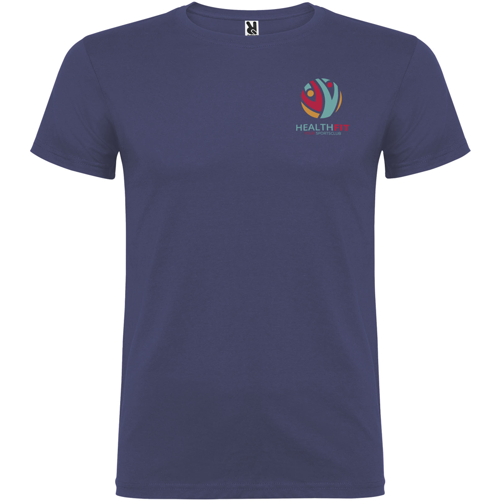 Beagle 155 g/m² kortærmet t-shirt til mænd i farven Denimblå
