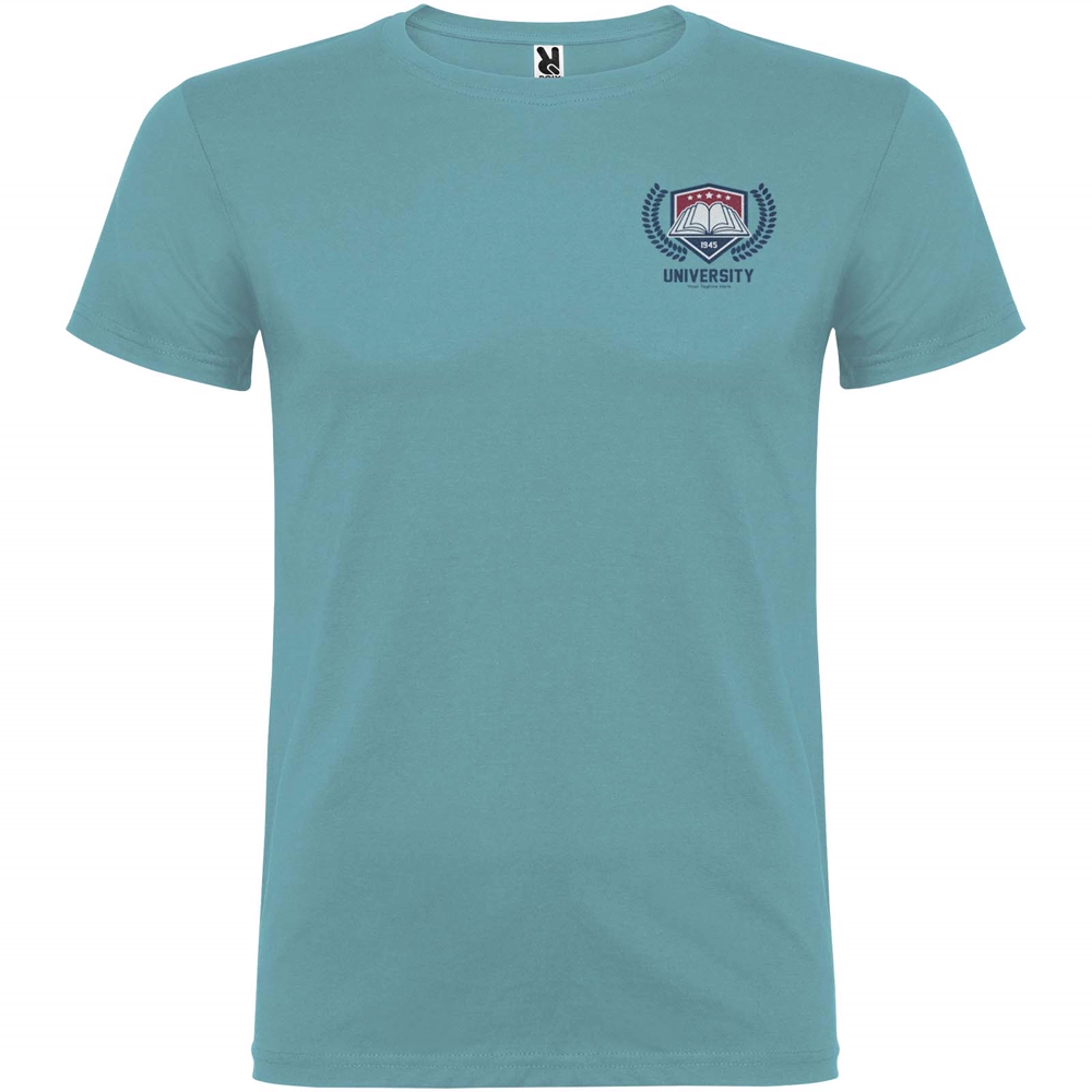 Beagle 155 g/m² kortærmet t-shirt til mænd i farven Støvblå