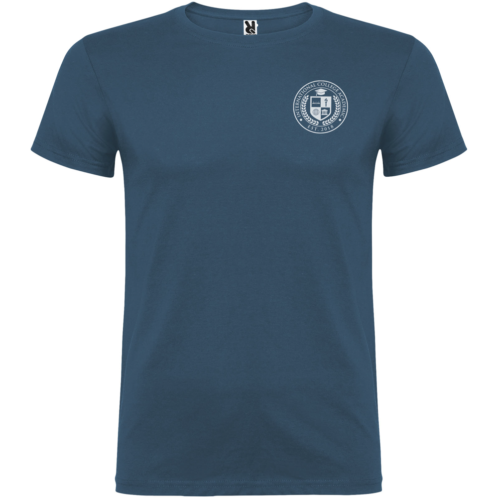 Beagle 155 g/m² kortærmet t-shirt til mænd i farven Måneskin blå