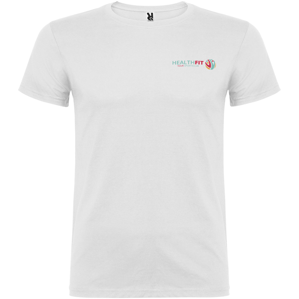 Beagle 155 g/m² kortærmet t-shirt til mænd i farven Hvid