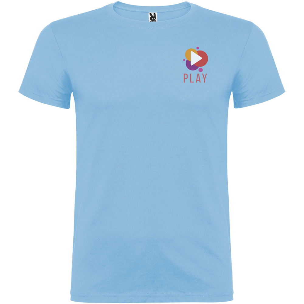 Beagle 155 g/m² kortærmet t-shirt til mænd i farven Himmelblå