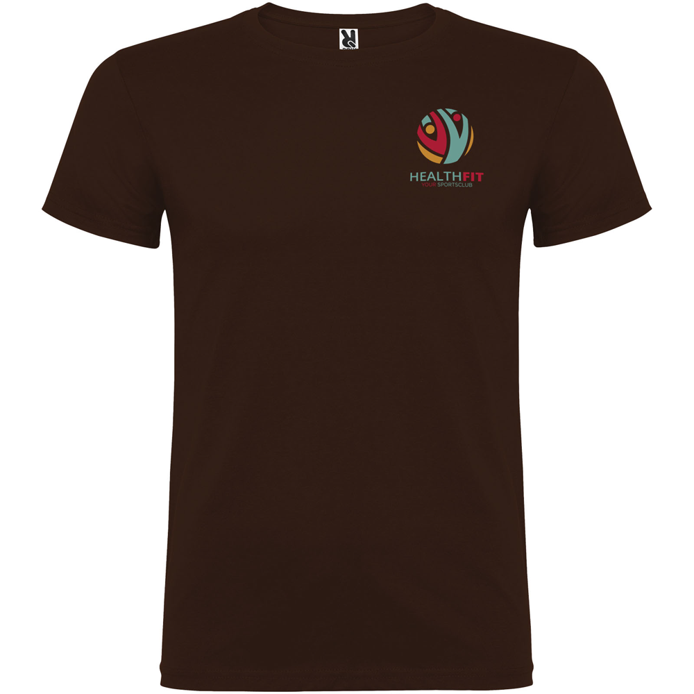 Beagle 155 g/m² kortærmet t-shirt til mænd i farven Chokolade