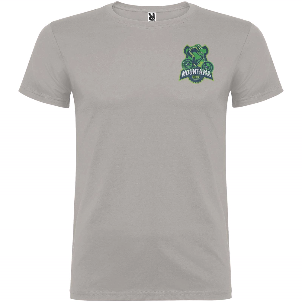 Beagle 155 g/m² kortærmet t-shirt til mænd i farven Perlegrå