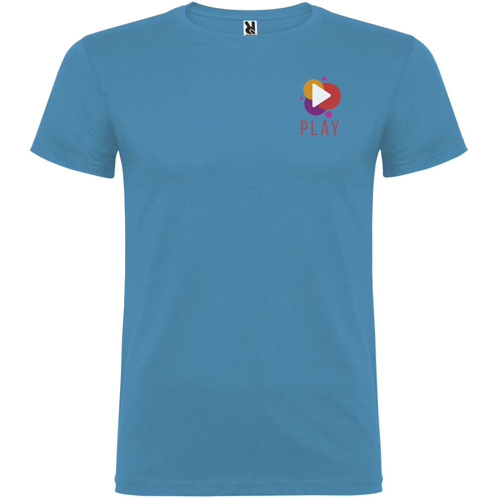 Beagle 155 g/m² kortærmet t-shirt til mænd i farven Turkis