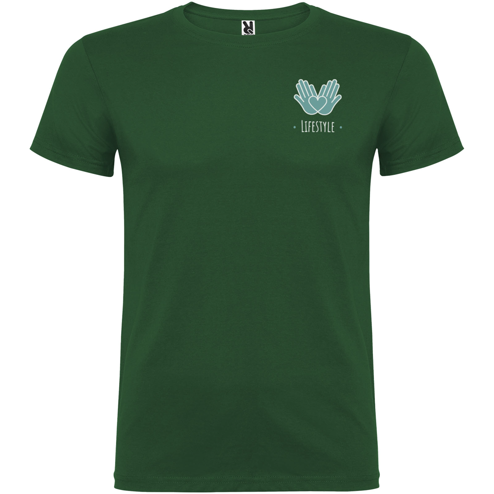 Beagle 155 g/m² kortærmet t-shirt til mænd i farven Flaskegrøn