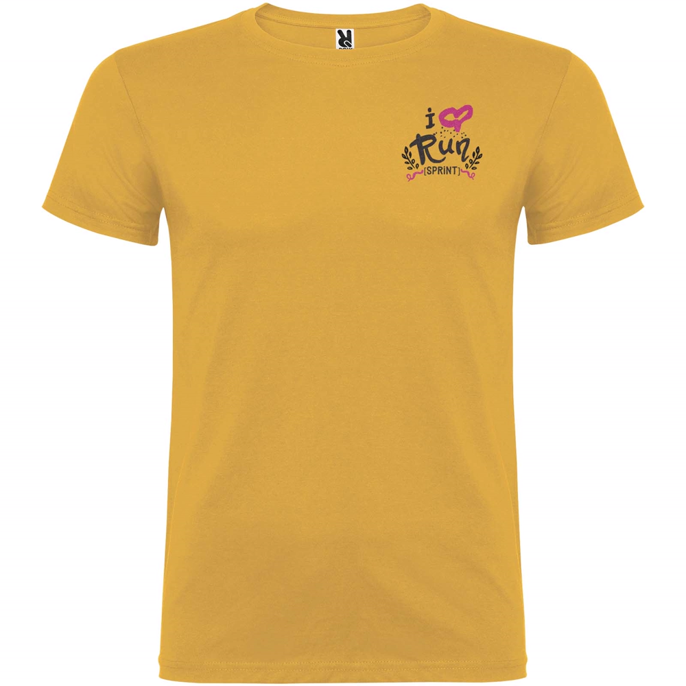 Beagle 155 g/m² kortærmet t-shirt til mænd i farven Okker