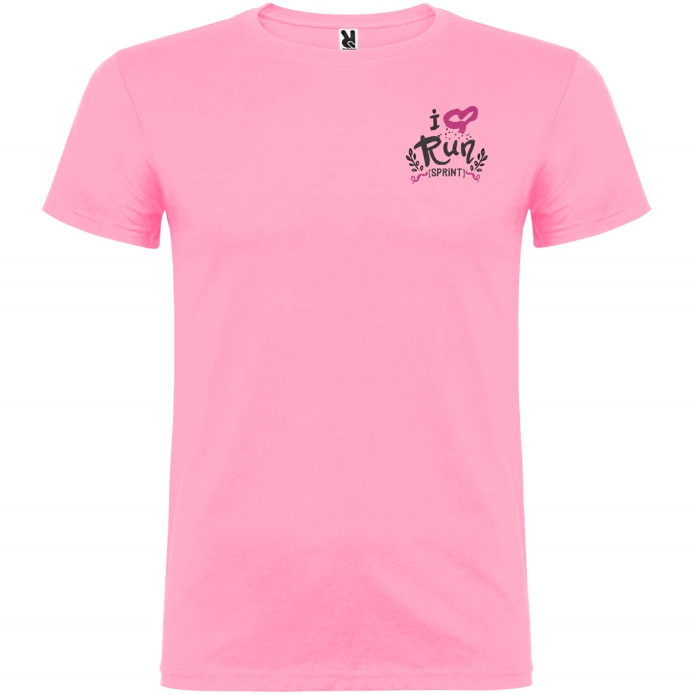 Beagle 155 g/m² kortærmet t-shirt til mænd i farven Silke rosa