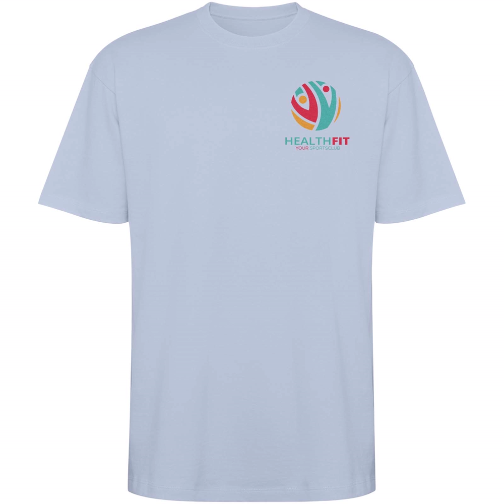 Bull 210 g/m² genvundet kortærmet unisex T-shirt i farven Zen blå