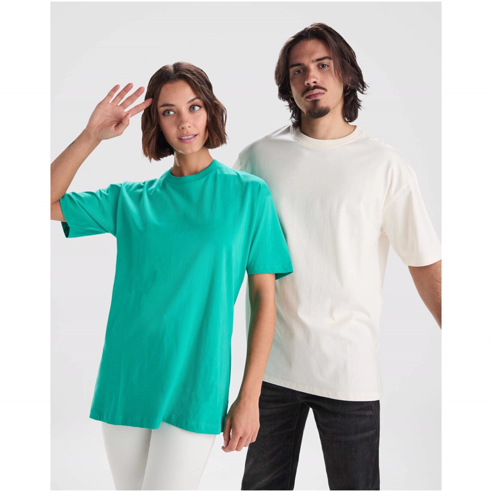 Bull 210 g/m² genvundet kortærmet unisex T-shirt i farven Hvid
