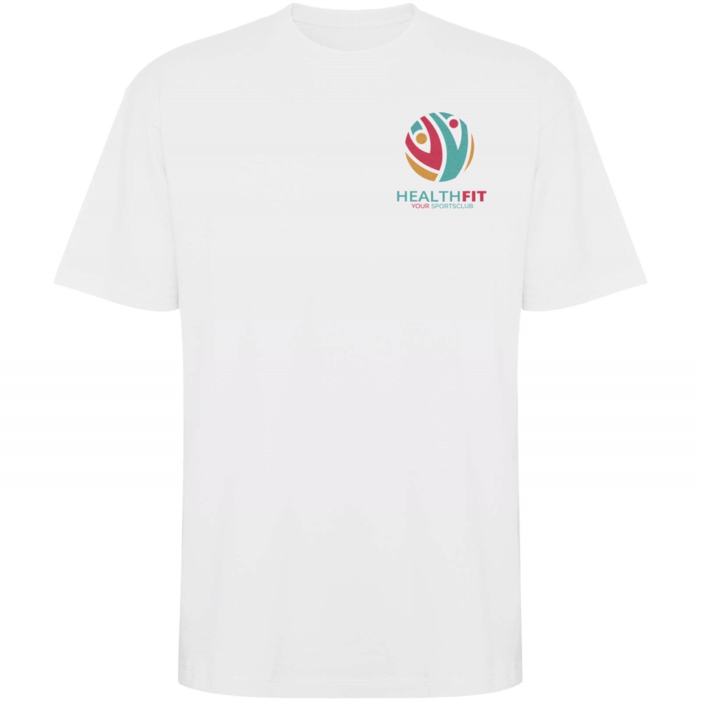 Bull 210 g/m² genvundet kortærmet unisex T-shirt i farven Hvid