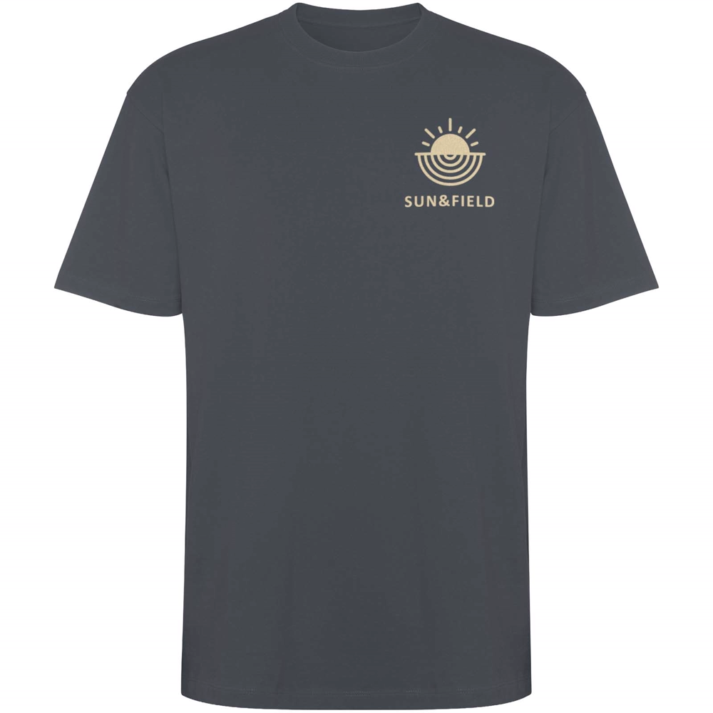 Bull 210 g/m² genvundet kortærmet unisex T-shirt i farven Ibentræ