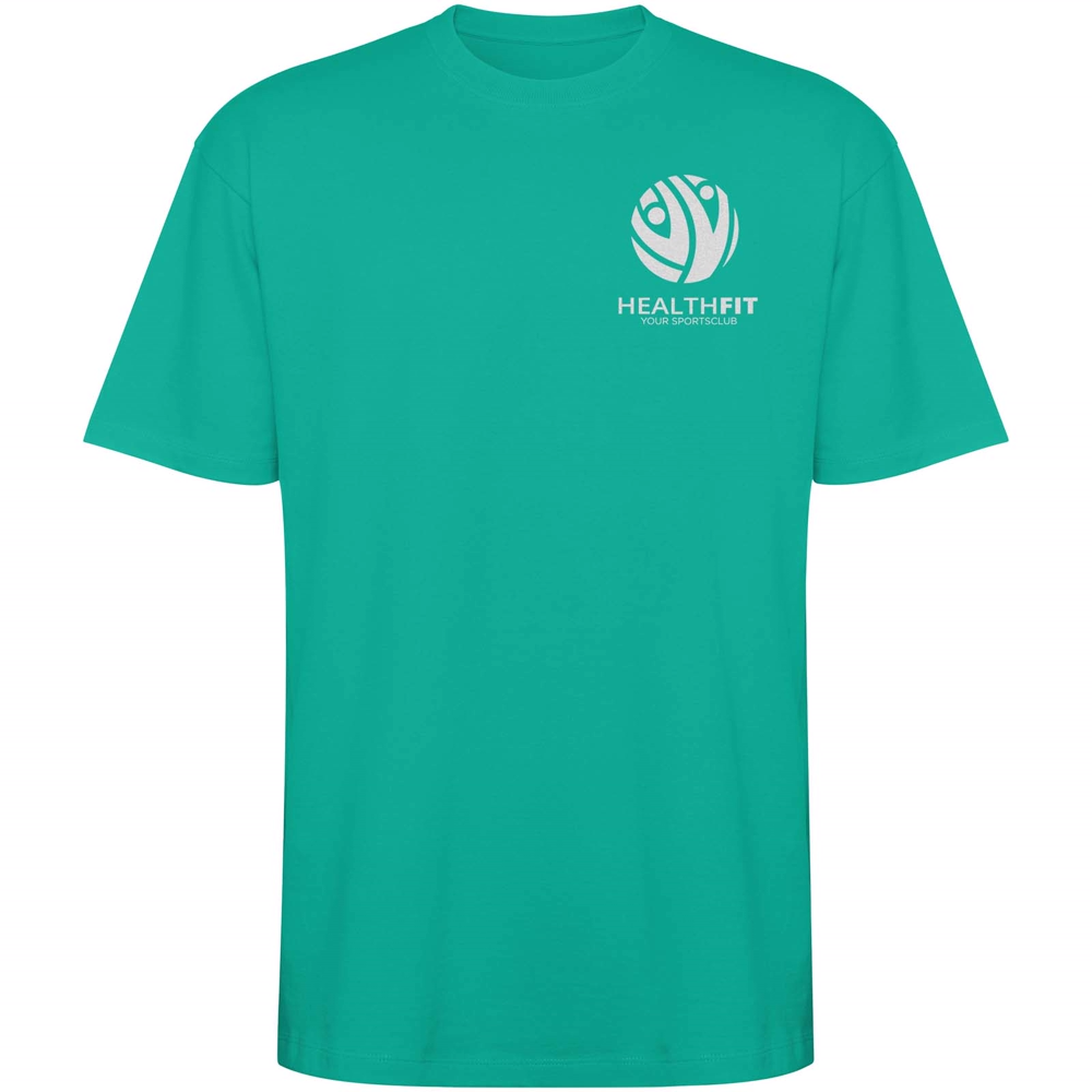 Bull 210 g/m² genvundet kortærmet unisex T-shirt i farven Jadefarvet