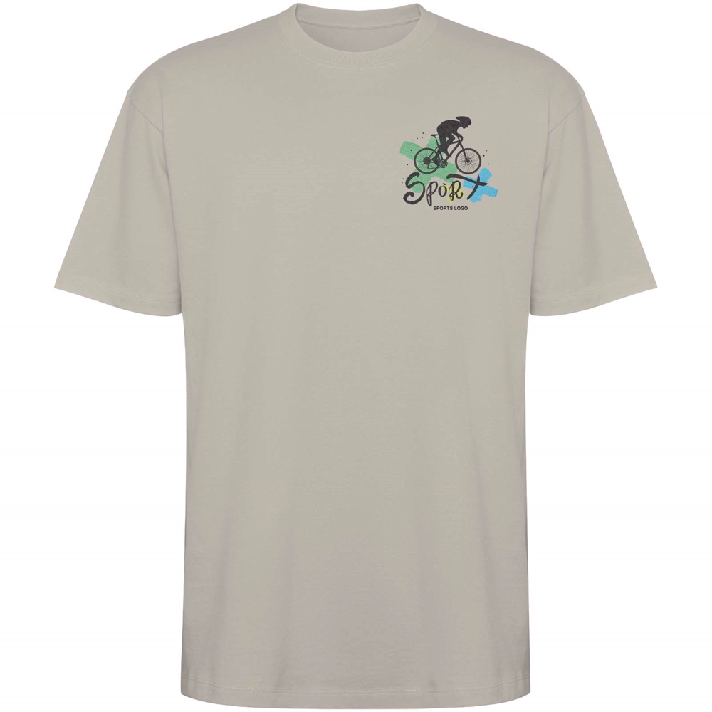Bull 210 g/m² genvundet kortærmet unisex T-shirt i farven Stone Grey