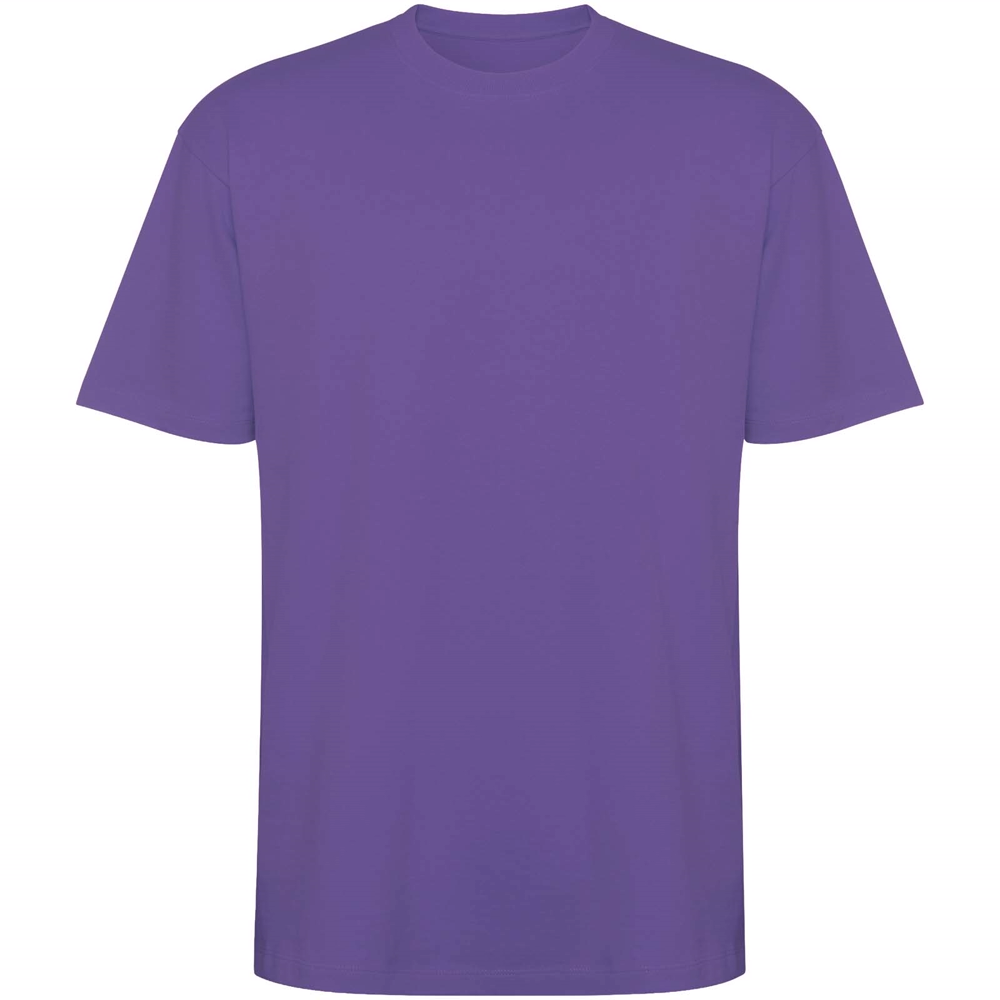 Bull 210 g/m² genvundet kortærmet unisex T-shirt i farven Irsk lilla