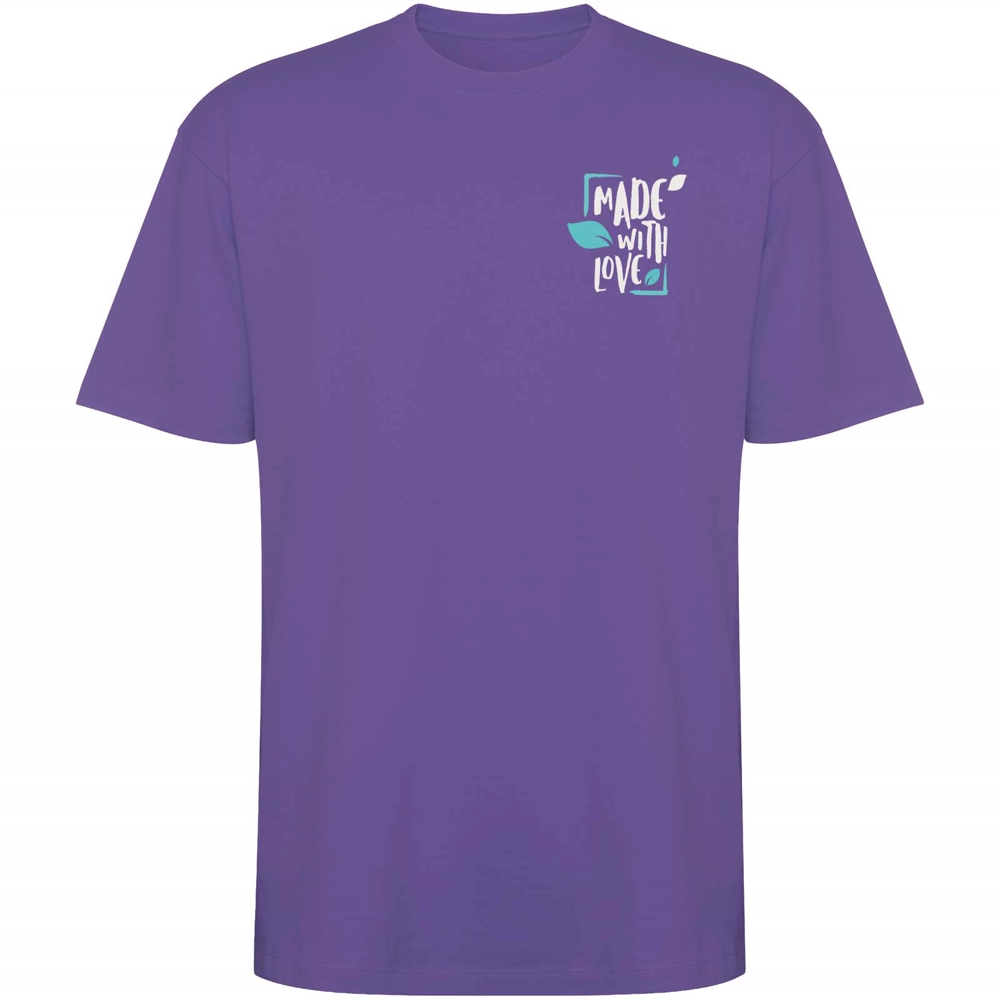 Bull 210 g/m² genvundet kortærmet unisex T-shirt i farven Irsk lilla