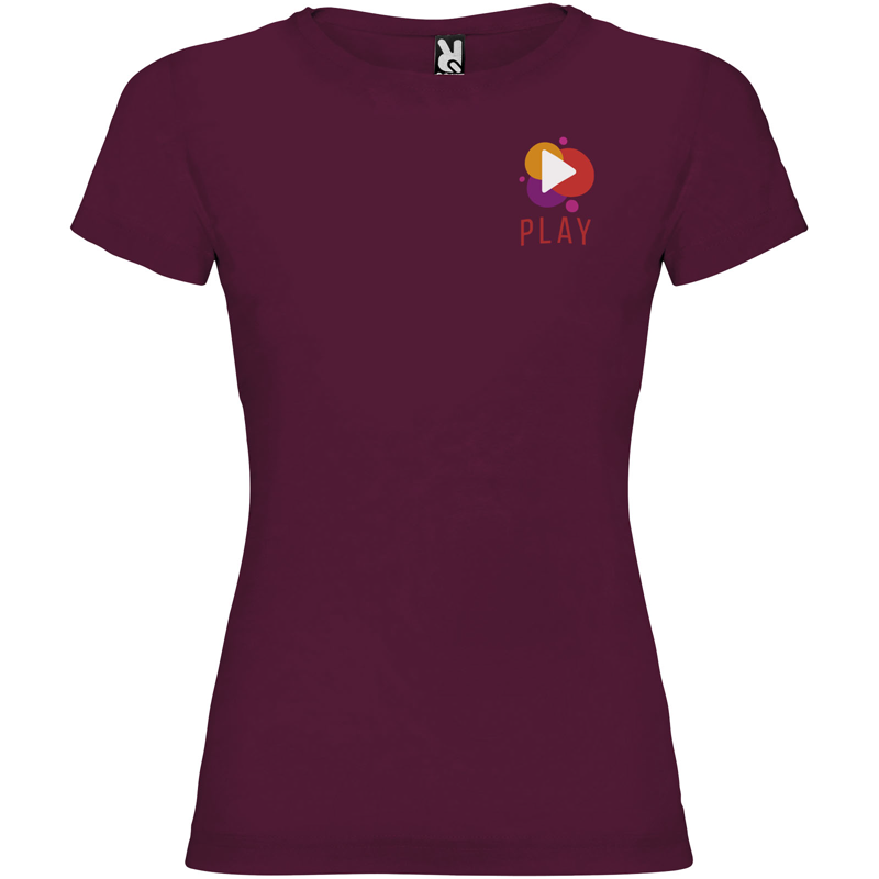 Jamaica 155 g/m² kortærmet t-shirt til kvinder i farven Bourgogne