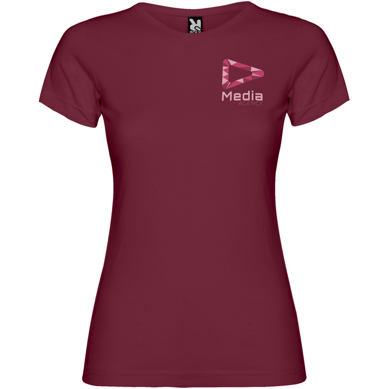 Jamaica 155 g/m² kortærmet t-shirt til kvinder i farven Granat