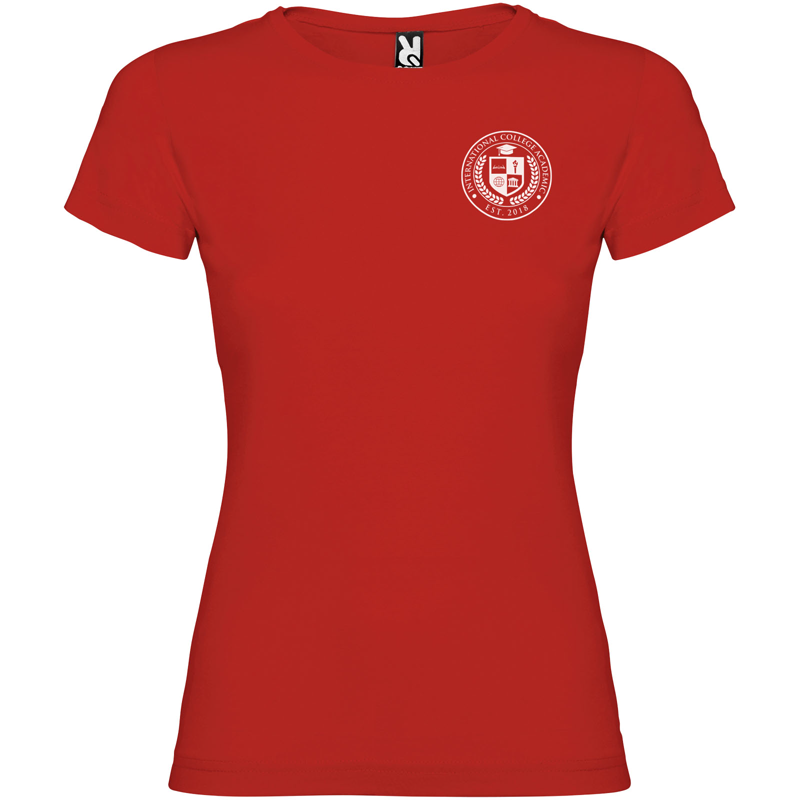 Jamaica 155 g/m² kortærmet t-shirt til kvinder i farven Rød