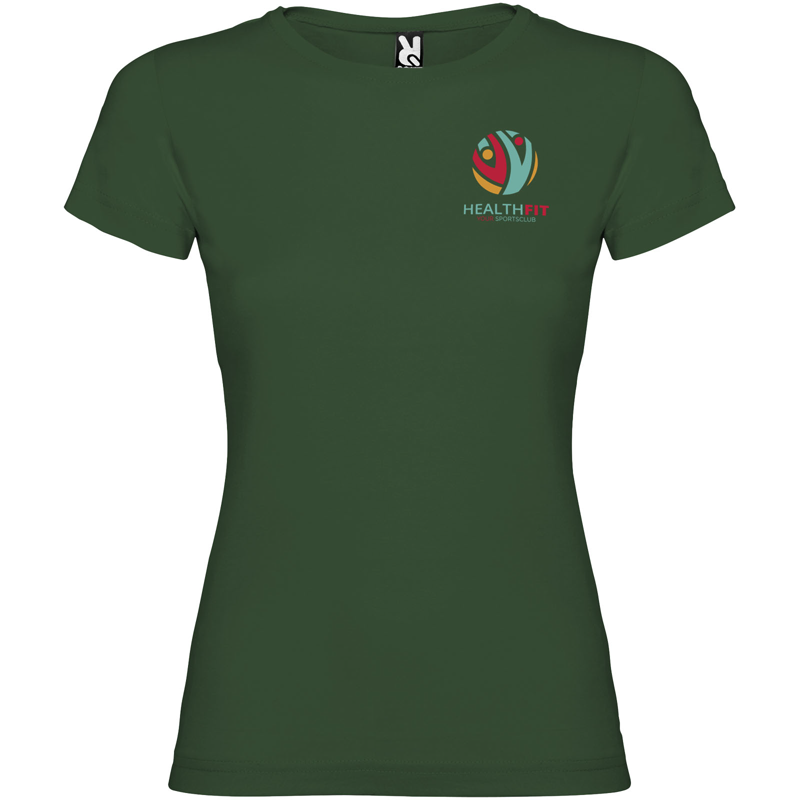 Jamaica 155 g/m² kortærmet t-shirt til kvinder i farven Flaskegrøn