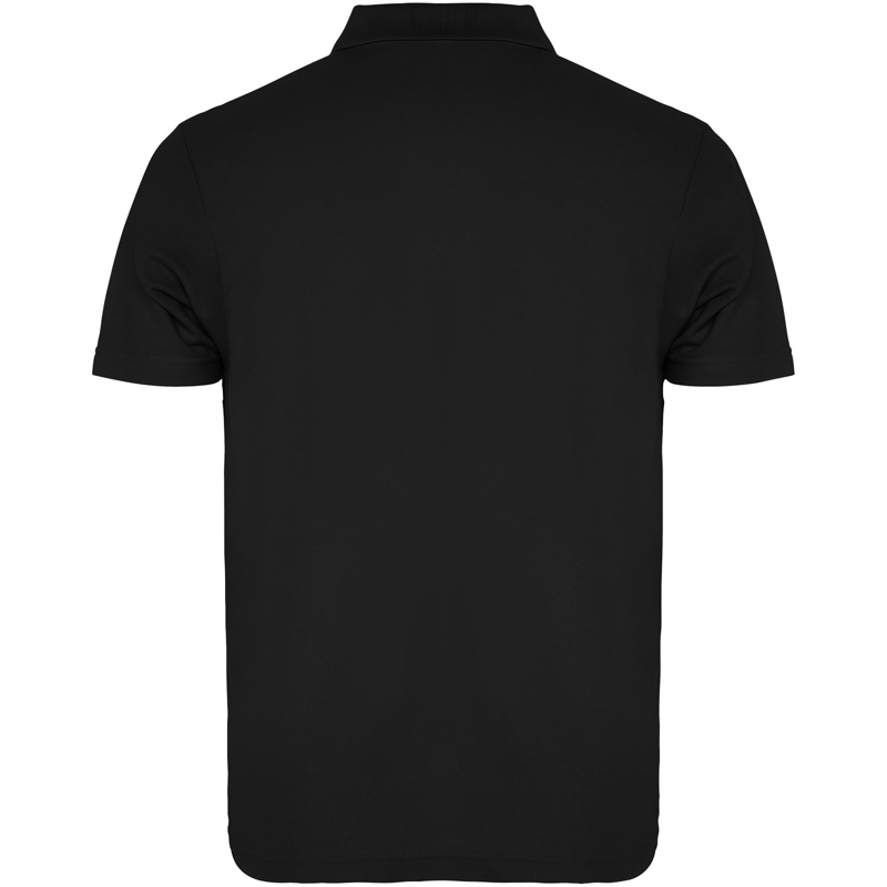 Austral 180 g/m² kortærmet unisex polo i farven Ensfarvet sort