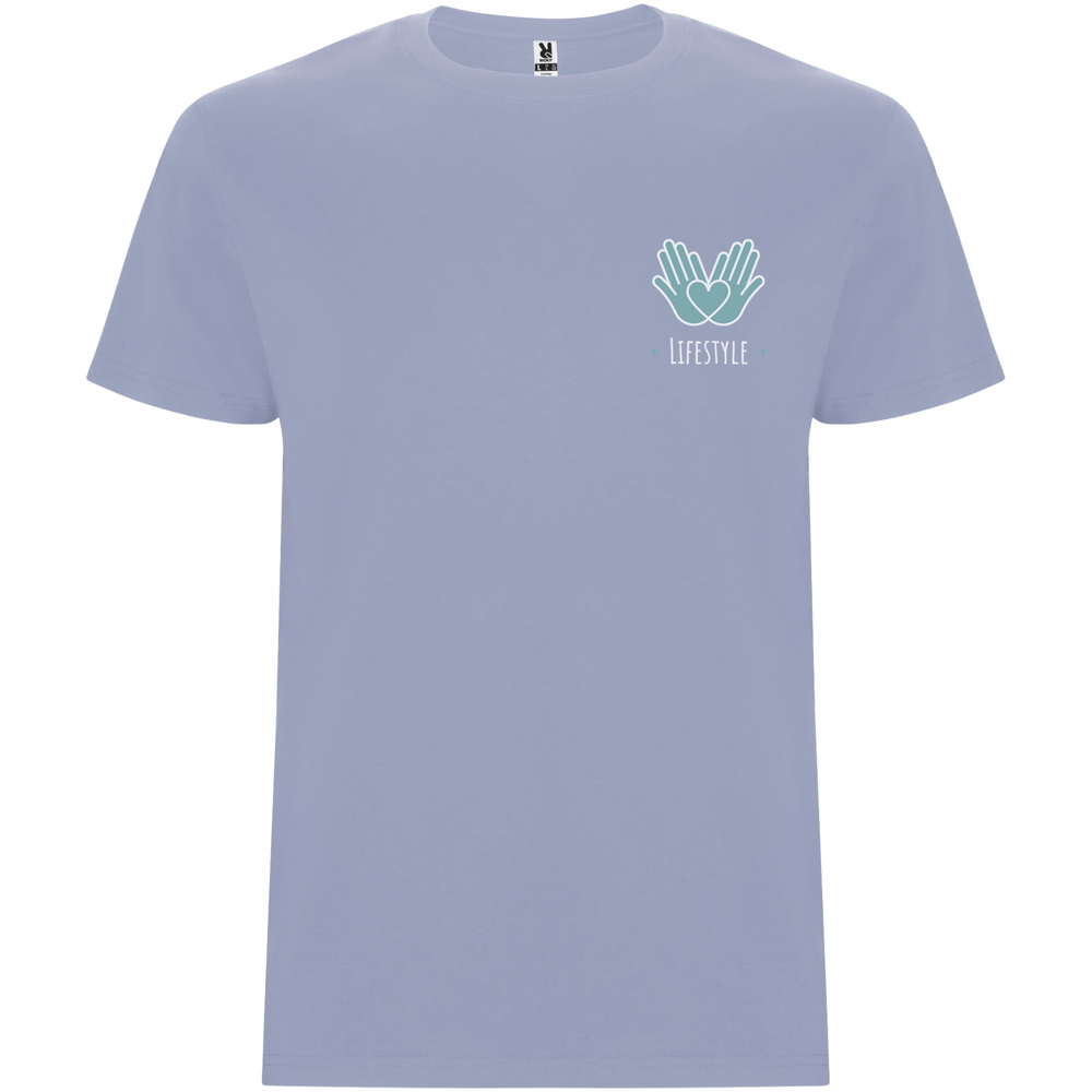 Stafford 190 g/m² kortærmet t-shirt til mænd i farven Zen blå